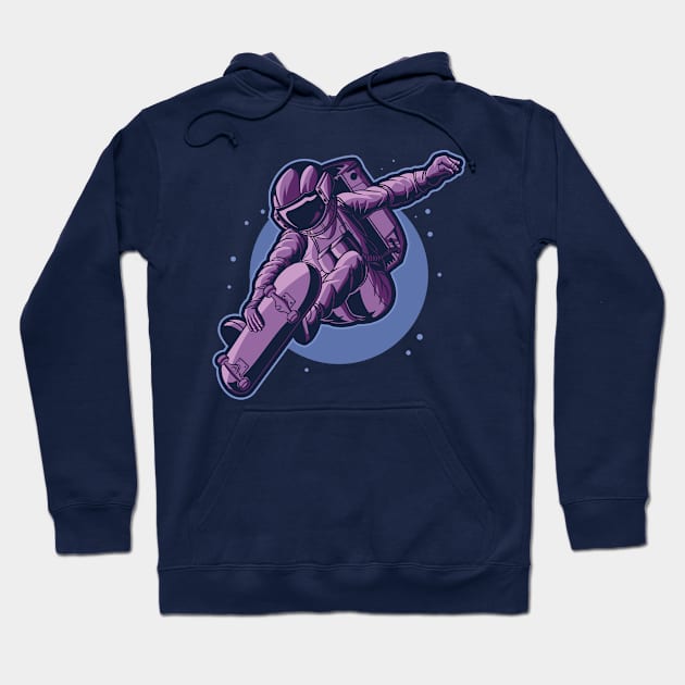 Space Skating Hoodie by CanossaGraphics